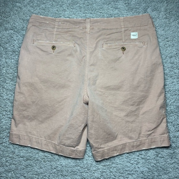 American Eagle Shorts Mens 32 Classic Flex Chino Lived In Distressed Casual Pink - Picture 5 of 5